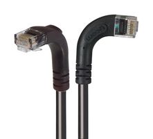 L-COM TRD695ZRA10BLK-25 以太网线缆, Cat6, 90° RJ45插头至90° RJ45插头, UTP (非屏蔽双绞线), 黑色, 7.6 m, 25 ft