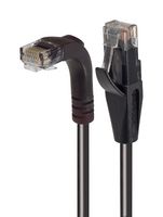 L-COM TRD695ZRA1BLK-1 Ethernet Cable, Cat6, 90° RJ45 Plug to RJ45 Plug, UTP (Unshielded Twisted Pair), Black, 304.8 mm
