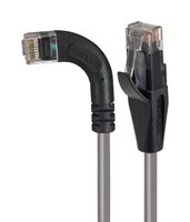 L-COM TRD695ZRA6GRY-3 Ethernet Cable, Cat6, 90° RJ45 Plug to RJ45 Plug, UTP (Unshielded Twisted Pair), Grey, 914.4 mm