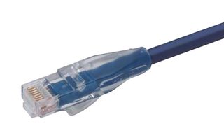 L-COM TRD815CRBL-7 Ethernet Cable, Cat5e, RJ45 Plug to RJ45 Plug, UTP (Unshielded Twisted Pair), Blue, 2.1 m, 7 ft
