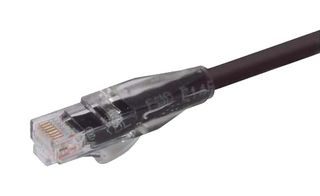 L-COM TRD815CRBLK-15 Ethernet Cable, Cat5e, RJ45 Plug to RJ45 Plug, UTP (Unshielded Twisted Pair), Black, 4.6 m, 15 ft
