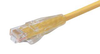 L-COM TRD815CRY-5 Ethernet Cable, Cat5e, RJ45 Plug to RJ45 Plug, UTP (Unshielded Twisted Pair), Yellow, 1.52 m