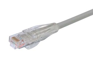 L-COM TRD815GRY-100 以太网线缆, Cat5e, RJ45插头至RJ45插头, UTP (非屏蔽双绞线), 灰色, 30.5 m, 100 ft