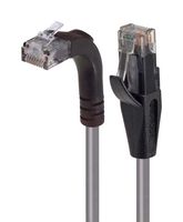 L-COM TRD815RA2GRY-10 Ethernet Cable, Cat5e, 90° RJ45 Plug to RJ45 Plug, UTP (Unshielded Twisted Pair), Grey, 3.05 m