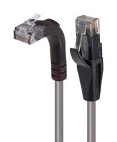 L-COM TRD815RA2GRY-25 以太网线缆, Cat5e, 90° RJ45插头至RJ45插头, UTP (非屏蔽双绞线), 灰色, 7.62 m, 25 ft