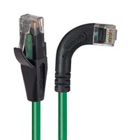 L-COM TRD815RA7GR-2 Ethernet Cable, Cat5e, 90° RJ45 Plug to RJ45 Plug, UTP (Unshielded Twisted Pair), Green, 609.6 mm