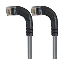 L-COM TRD815RA9GRY-5 以太网线缆, Cat5e, 90° RJ45插头至90° RJ45插头, UTP (非屏蔽双绞线), 灰色, 1.5 m, 5 ft
