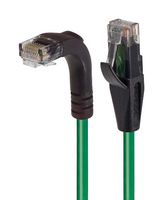 L-COM TRD815RAGR-5 以太网线缆, Cat5e, 90° RJ45插头至RJ45插头, UTP (非屏蔽双绞线), 绿色, 1.52 m, 5 ft