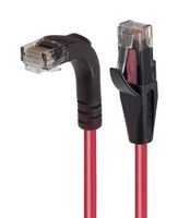 L-COM TRD815RARD-20 以太网线缆, Cat5e, 90° RJ45插头至RJ45插头, UTP (非屏蔽双绞线), 红色, 6.1 m, 20 ft