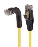 L-COM TRD815RAY-1 以太网线缆, Cat5e, 90° RJ45插头至RJ45插头, UTP (非屏蔽双绞线), 黄色, 304.8 mm, 1 ft