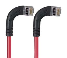 L-COM TRD815SRA14RD-5 Ethernet Cable, Cat5e, 90° RJ45 Plug to 90° RJ45 Plug, FTP (Foiled Twisted Pair), Red, 1.5 m