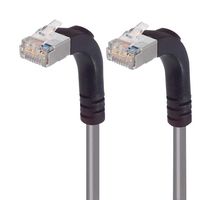 L-COM TRD815SRA5GRY-10 Ethernet Cable, Cat5e, 90° RJ45 Plug to 90° RJ45 Plug, FTP (Foiled Twisted Pair), Grey, 3.05 m