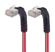 L-COM TRD815SRA5RD-10 Ethernet Cable, Cat5e, 90° RJ45 Plug to 90° RJ45 Plug, FTP (Foiled Twisted Pair), Red, 3.05 m