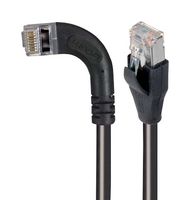 L-COM TRD815SRA6BLK-3 Ethernet Cable, Cat5e, 90° RJ45 Plug to RJ45 Plug, FTP (Foiled Twisted Pair), Black, 914.4 mm