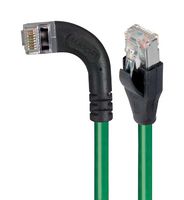 L-COM TRD815SRA6GR-3 Ethernet Cable, Cat5e, 90° RJ45 Plug to RJ45 Plug, FTP (Foiled Twisted Pair), Green, 914.4 mm