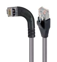 L-COM TRD815SRA6GRY-3 Ethernet Cable, Cat5e, 90° RJ45 Plug to RJ45 Plug, FTP (Foiled Twisted Pair), Grey, 914.4 mm