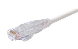 L-COM TRD815WHT-40 以太网线缆, Cat5e, RJ45插头至RJ45插头, UTP (非屏蔽双绞线), 白色, 12.2 m, 40 ft