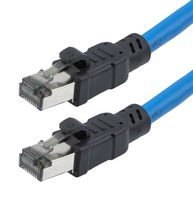 L-COM TRD824-BLU-7F Ethernet Cable, Cat8, RJ45 Plug to RJ45 Plug, FTP (Foiled Twisted Pair), Blue, 2.1 m, 7 ft