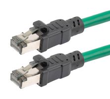 L-COM TRD824-GRN-25F Ethernet Cable, Cat8, RJ45 Plug to RJ45 Plug, FTP (Foiled Twisted Pair), Green, 7.6 m, 25 ft