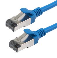 L-COM TRD828-BLU-3F 以太网线缆, Cat8, RJ45插头至RJ45插头, FTP (金属箔双绞线), 浅蓝, 914.4 mm, 3 ft