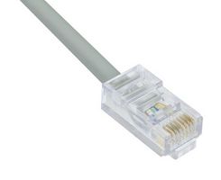 L-COM TRD855-10 以太网线缆, Cat5e, RJ45插头至RJ45插头, UTP (非屏蔽双绞线), 灰色, 3.05 m, 10 ft
