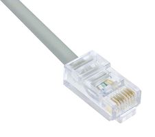 L-COM TRD855-20 以太网线缆, Cat5e, RJ45插头至RJ45插头, UTP (非屏蔽双绞线), 灰色, 6.1 m, 20 ft