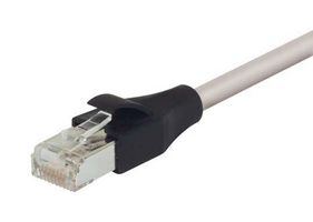 L-COM TRD855DSZ-20 以太网线缆, Cat5e, RJ45插头至RJ45插头, STP (屏蔽双绞线), 灰色, 6.1 m, 20 ft