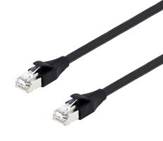 L-COM TRD855HFB-10M Ethernet Cable, Cat5e, RJ45 Plug to RJ45 Plug, UTP (Unshielded Twisted Pair), Black, 10 m