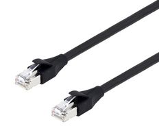 L-COM TRD855HFB-5M 以太网线缆, Cat5e, RJ45插头至RJ45插头, UTP (非屏蔽双绞线), 黑色, 5 m, 16.4 ft