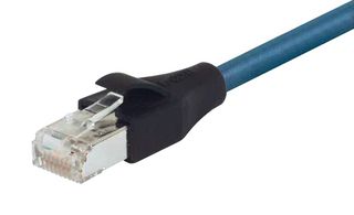 L-COM TRD855HFX-5 以太网线缆, Cat5e, RJ45插头至RJ45插头, STP (屏蔽双绞线), 黑色, 1.52 m, 5 ft