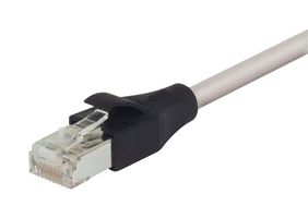 L-COM TRD855SCR-30 以太网线缆, Cat5e, RJ45插头至RJ45插头, 灰色, 9.1 m, 30 ft