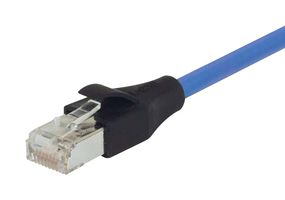 L-COM TRD855SCRBL-20 以太网线缆, Cat5e, RJ45插头至RJ45插头, 浅蓝, 6.1 m, 20 ft