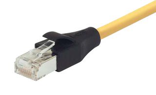 L-COM TRD855SCRY-3 以太网线缆, Cat5e, RJ45插头至RJ45插头, 黄色, 914.4 mm, 3 ft
