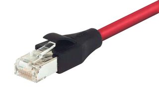 L-COM TRD855SIGRD-2 Ethernet Cable, Cat5e, RJ45 Plug to RJ45 Plug, SSTP (Screened Shielded Twisted Pair), Red