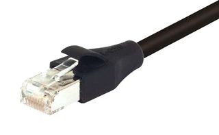 L-COM TRD855SZ-5 以太网线缆, Cat5e, RJ45插头至RJ45插头, STP (屏蔽双绞线), 黑色, 1.52 m, 5 ft