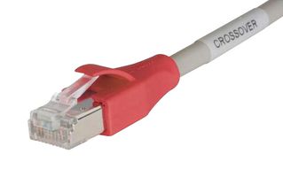 L-COM TRD855XCR-15 以太网线缆, Cat5e, RJ45插头至RJ45插头, 灰色, 4.6 m, 15 ft