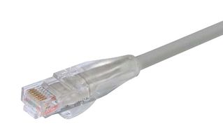 L-COM TRDE815GRY-30 以太网线缆, Cat5e, RJ45插头至RJ45插头, UTP (非屏蔽双绞线), 灰色, 9.1 m, 30 ft