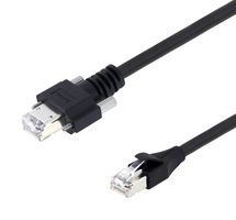 L-COM TRG515-P6D-5M Ethernet Cable, Cat5e, RJ45 Plug to RJ45 Plug, UTP (Unshielded Twisted Pair), Black, 5 m, 16.4 ft