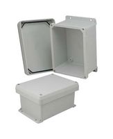 L-COM NBC080604 塑料机壳, 工业, 墙壁安装, 聚酯 (PET), 玻璃纤维强化, 237 mm, 186 mm, 125 mm, IP66