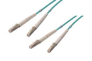 L-COM FODLC-10G-05 光纤电缆，多模，2 根光纤，50µm/125µmDia，LC-LC 双工，5 m