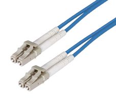 L-COM FODLC50-BL-15 Fibre Optic Cable, Multimode, 2 Fibres, 50µm/125µmDia, LC-LC Duplex, 15m