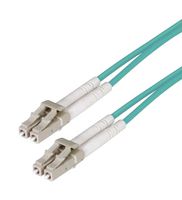 L-COM FODLCCL-OM3-3 Fibre Optic Cable, Multimode, 2 Fibres, 50µm/125µmDia, LC-LC Duplex, 3m