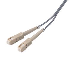 L-COM FODSC-10 Fibre Optic Cable, Multimode, 2 Fibres, 62.5µm/125µmDia, SC-SC Duplex, 10m