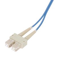L-COM FODSC-BL-03 Fibre Optic Cable, Multimode, 2 Fibres, 62.5µm/125µmDia, SC-SC Duplex, 3m
