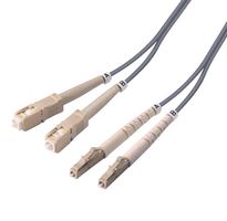 L-COM FODSC-LC-02 Fibre Optic Cable, OM1 Multimode, 62.5µm/125µm, 2 Fibres, SC Duplex to LC Duplex, 2m