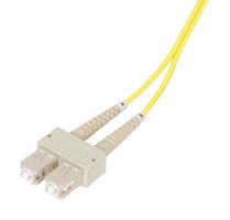 L-COM FODSC-YL-01 Fibre Optic Cable, Multimode, 2 Fibres, 62.5µm/125µmDia, SC-SC Duplex, 1m