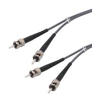 L-COM FODSTC-03 Fibre Optic Cable, Multimode, 2 Fibres, 62.5µm/125µmDia, ST-ST Duplex, 3m