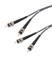L-COM FODSTC-10 Fibre Optic Cable, Multimode, 2 Fibres, 62.5µm/125µmDia, ST-ST Duplex, 10m