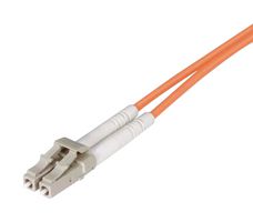 L-COM FODZLCCL-OM2-3 Fibre Optic Cable, Multimode, 2 Fibres, 50µm/125µmDia, LC-LC Duplex, 3m