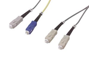 L-COM MCSC-SC-05 Fibre Optic Cable, Multimode, 2 Fibres, 62.5µm/125µmDia, SC-SC Duplex, 5m